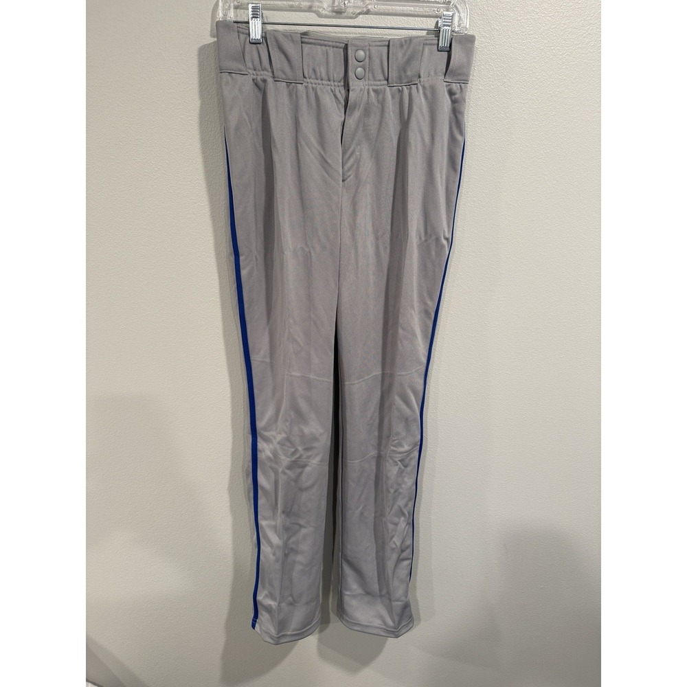 adidas Youth Icon Pro Piped‎ Open Hemmed Baseball Pants XL Gray | Royal